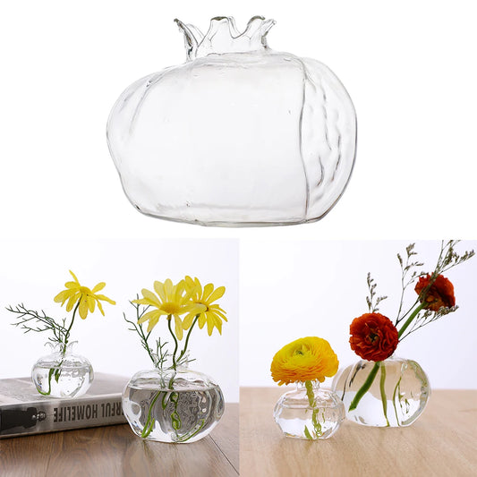 Organic Shape Clear Flower Vase